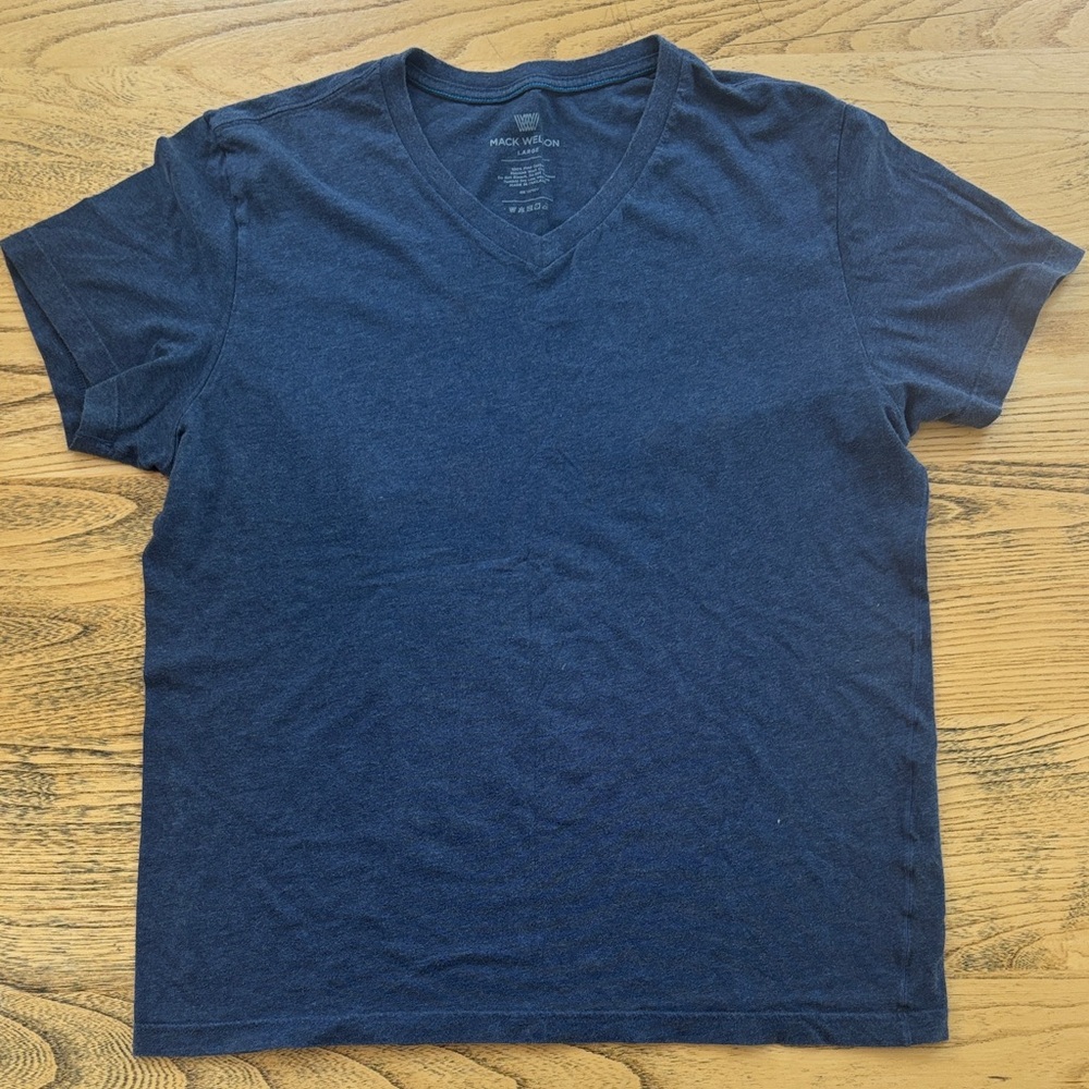 Mack Weldon Men's Dark Navy V-Neck Tee